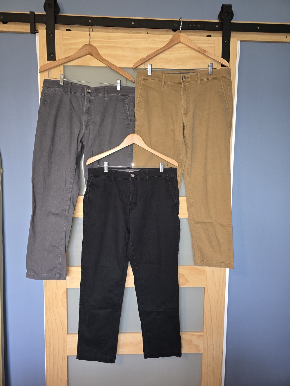 Sonoma Men's Chinos in Black, Gray, and Tan BUNDLE